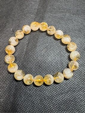 Genuine Citrine Stretch Bracelet- High Quality Crystal Jewlery